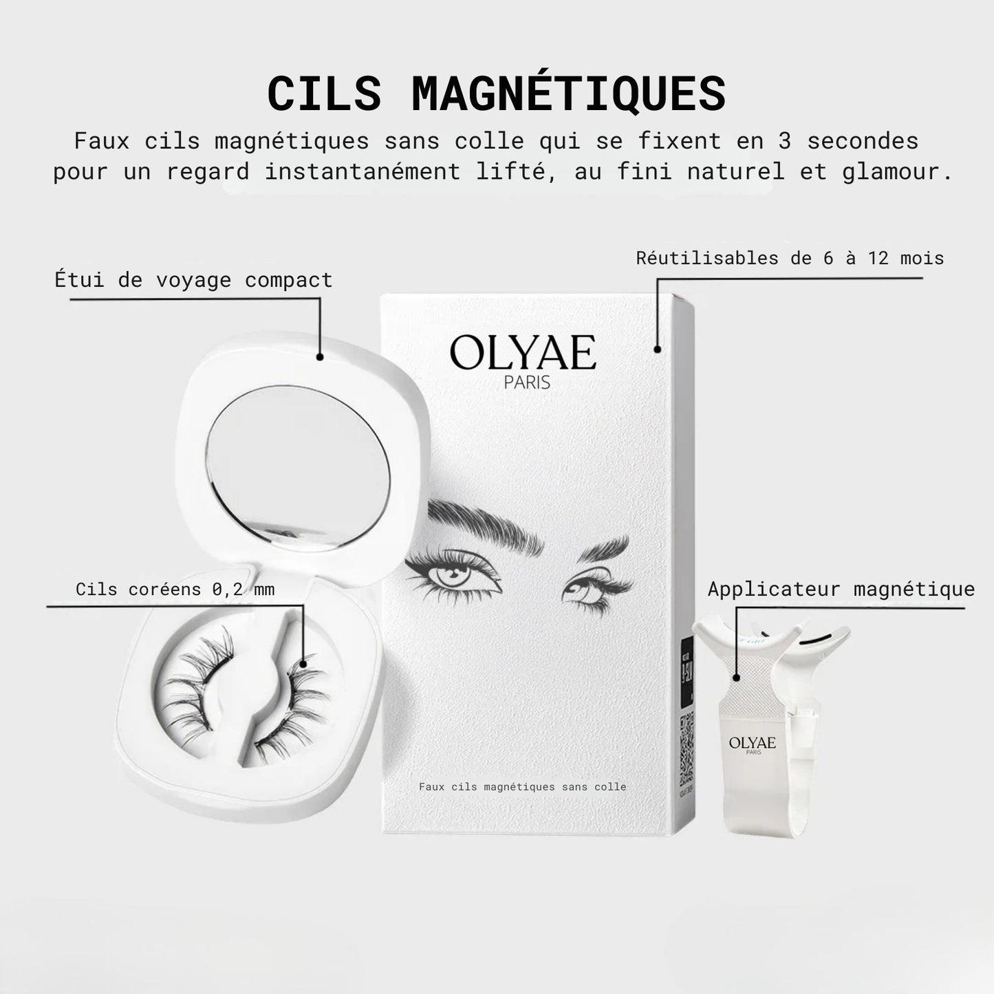 Kit Cils magnétiques & applicateur